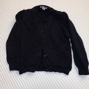 Crewcuts black cotton cardigan